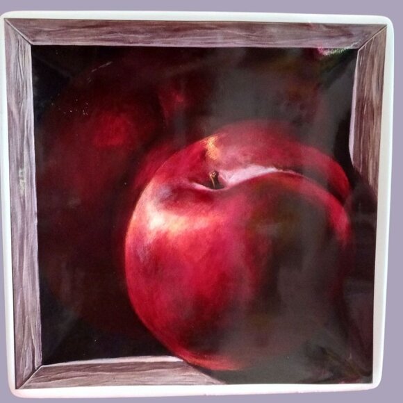 CIC by Jay Mercado Set Of 4 Ceramic Fruit-Themed Square Plates - Picture 13 of 13